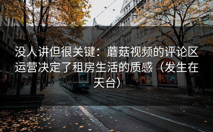 没人讲但很关键：蘑菇视频的评论区运营决定了租房生活的质感（发生在天台）