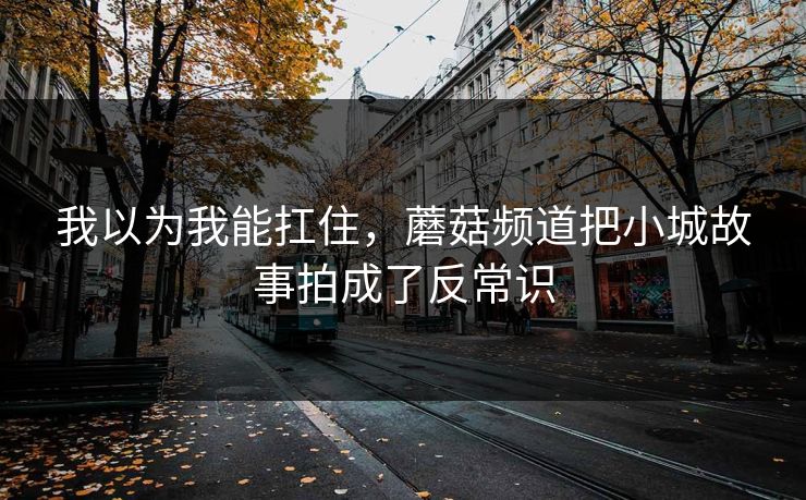 我以为我能扛住，蘑菇频道把小城故事拍成了反常识